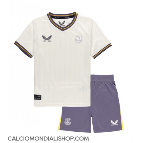 Maglie da calcio Everton Terza Maglia Bambino 2024-25 Manica Corta (+ Pantaloni corti)